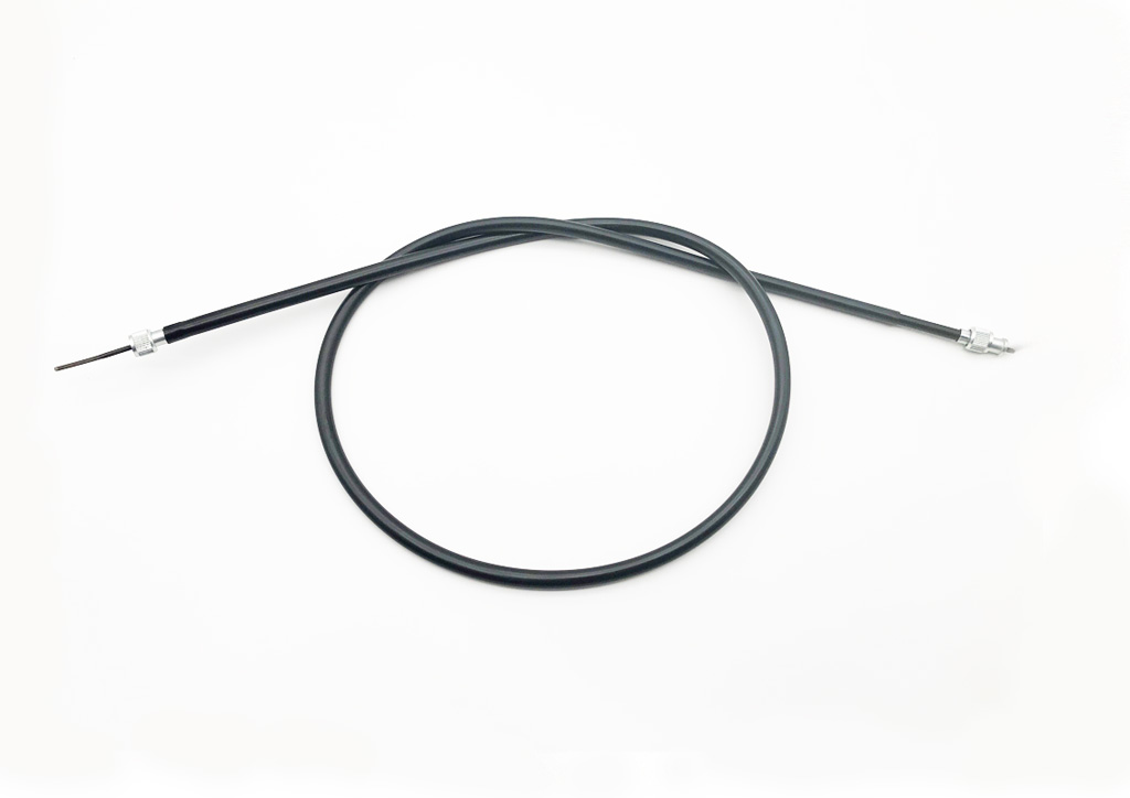 Yamaha XV 750 Virago-4FY, Tachowelle 265 mm verlängert, PVC schwarz, für AME und FS Gabeln