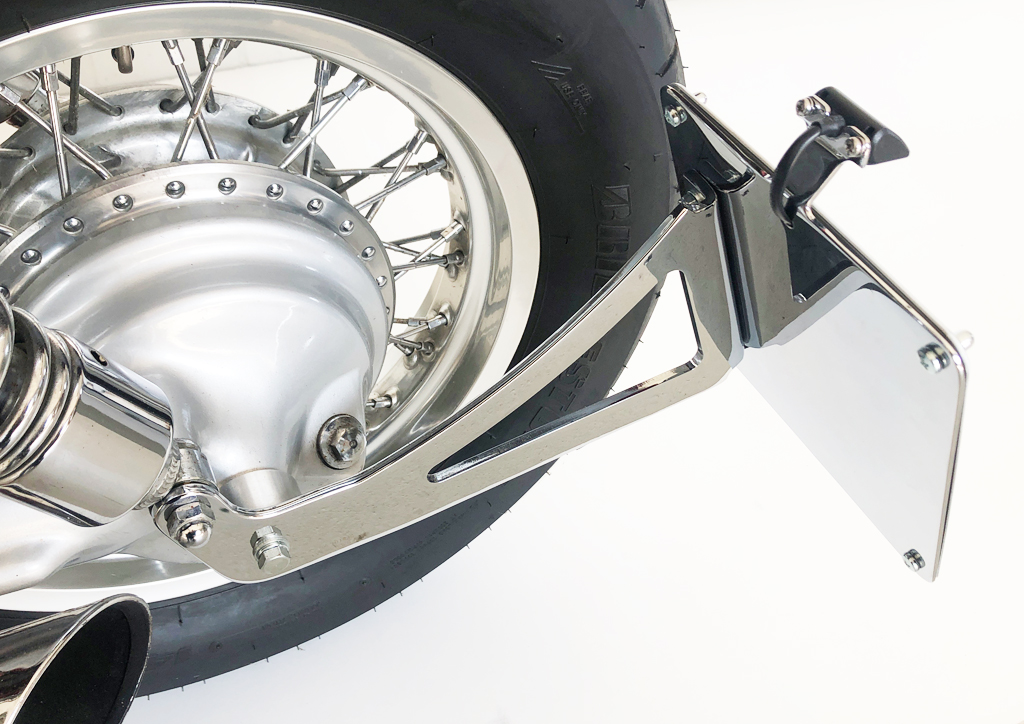 Kennzeichenhalter Suzuki VS 800 Intruder-VS52B mit TTG, verchromt, keine TÜV Abnahme erforderlich