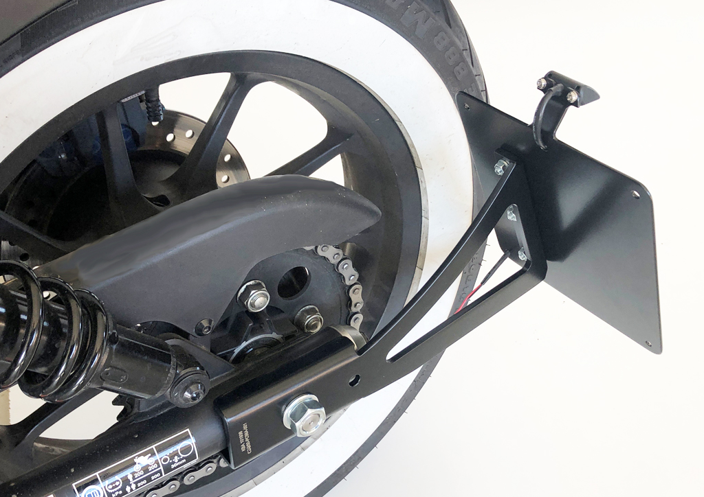 Kennzeichenhalter Honda CMX 500 Rebel-PC56A mit TTG, 2017-2024, schwarz matt, keine TÜV Abnahme erforderlich