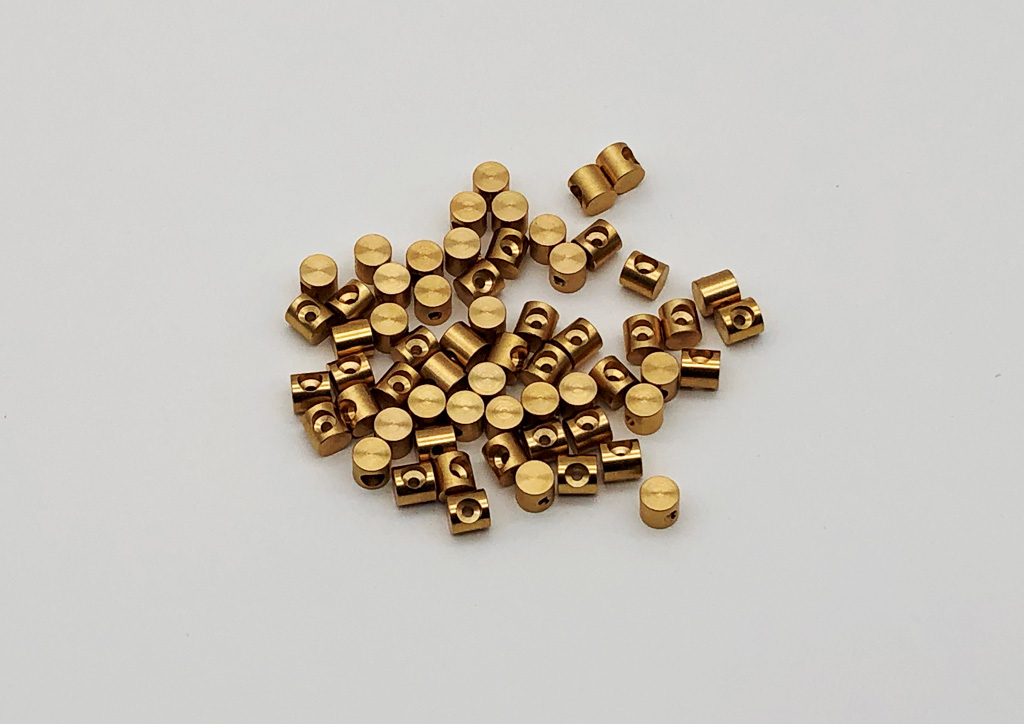 Lötnippel 6,0 x 6,0 x 1,7 mm, passend für Seildurchmesser 1,25 mm und 1,50 mm