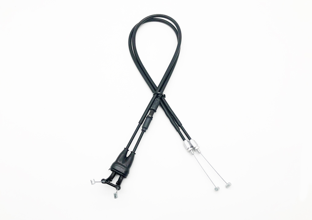 Yamaha YZF-R6-RJ111, 06-07, Superbike - Gaszug Set, 210 mm verlängert, PVC schwarz